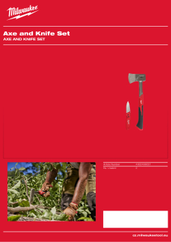 MILWAUKEE Axe and Knife Set 4932499031 A4 PDF