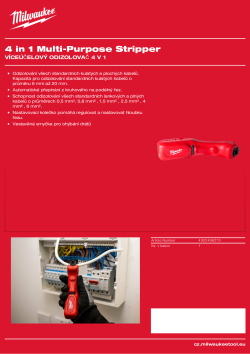 MILWAUKEE Víceúčelový odizolovač 4 v 1 4932498270 A4 PDF