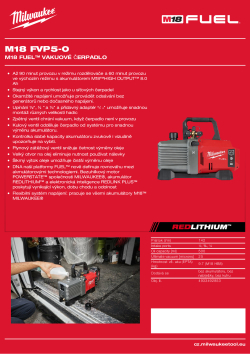 MILWAUKEE M18 FUEL™ vakuové čerpadlo 5 CFM 4933498379 A4 PDF