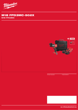 MILWAUKEE M18 FPD3MC 4933499451 A4 PDF