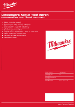 MILWAUKEE Kapsa na nářadí pro výškové pracovníky 4932498653 A4 PDF