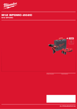 MILWAUKEE M12 BPDMC 4933499465 A4 PDF