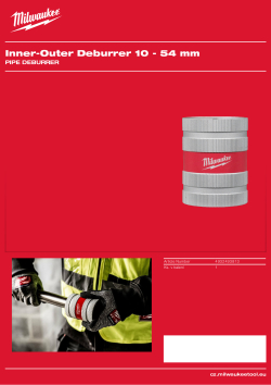 MILWAUKEE Vnitřní a vnější odhrotovač 10 - 54mm 4932493813 A4 PDF