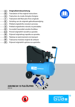 GÜDE Kompresor 220/8/24, 13dílná sada 50128 Manuál