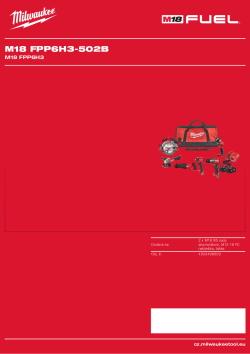 MILWAUKEE M18 FUEL™ sada nářadí 4933498659 A4 PDF
