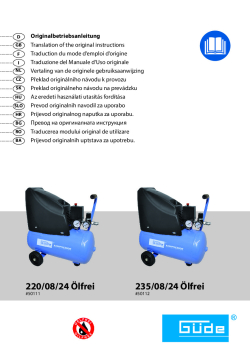 GÜDE Kompresor 220/8/24 50111 Manuál