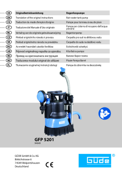 GÜDE Ponorné čerpadlo do sudu 
GFP 5201 94649 Manuál