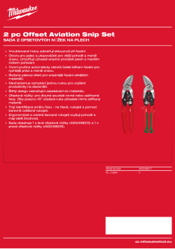 MILWAUKEE Sada 2 ofsetových nůžek na plech 4932499017 A4 PDF