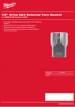 MILWAUKEE ½″ nástrčný klíč E24 E-TX 4932498858 A4 PDF