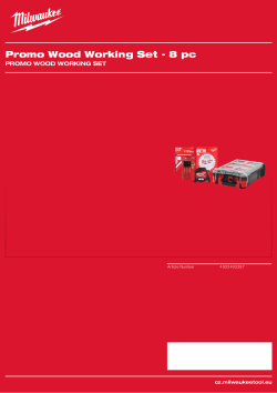 MILWAUKEE Promo Wood Working Set 4932493287 A4 PDF