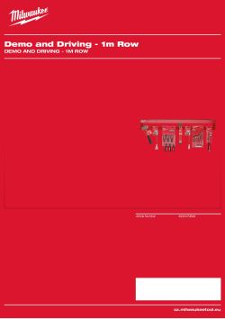 MILWAUKEE Demo and Driving - 1m Row 4932479849 A4 PDF