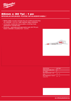 MILWAUKEE Ductwork Blade 48471630 A4 PDF