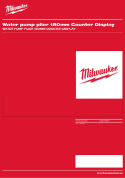 MILWAUKEE Kleště na vodní čerpadla 180 mm 4932498541 A4 PDF