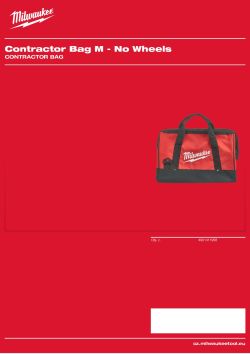 MILWAUKEE Contractor Bag 4931411958 A4 PDF
