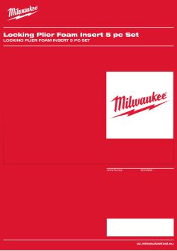 MILWAUKEE Locking Plier Foam Insert 5 pc Set 4932493941 A4 PDF