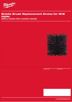 MILWAUKEE Náhradní kartáče se štětinami pro M18 FOPH 4932499150 A4 PDF