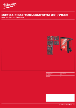 MILWAUKEE 337 pc Filled SRC30-1 4932500753 A4 PDF