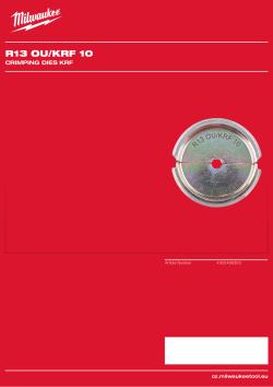 MILWAUKEE Crimping dies KRF 4932498393 A4 PDF