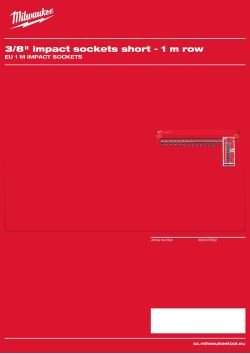 MILWAUKEE Nástrčné rázové klíče ⅜ ″ - řada 1 metr 4932478592 A4 PDF