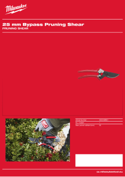 MILWAUKEE Pruning Shear 4932498621 A4 PDF