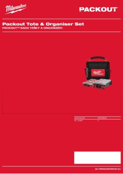MILWAUKEE PACKOUT™ Sada tašky a organizérů 4932499040 A4 PDF
