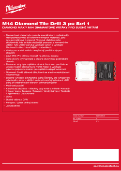 MILWAUKEE M14 Diamond Drill 4932500545 A4 PDF