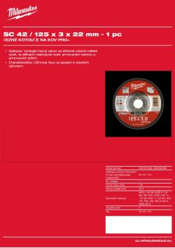 MILWAUKEE SC 42 / 125 4932451496 A4 PDF