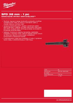 MILWAUKEE Selfeed Drill Bits 4932479482 A4 PDF