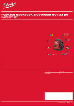 MILWAUKEE Electrician Set 4932501189 A4 PDF