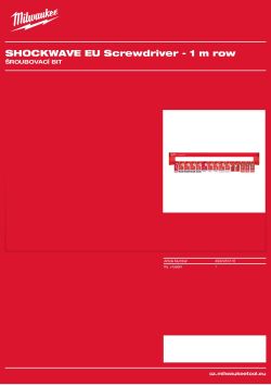 MILWAUKEE Screwdriver Bit Misc 4932451316 A4 PDF