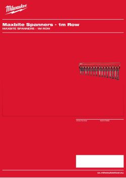 MILWAUKEE Klíče Maxbite - 1m rám 4932478489 A4 PDF
