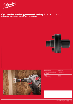 MILWAUKEE Holesaw System Attachments 4932500553 A4 PDF