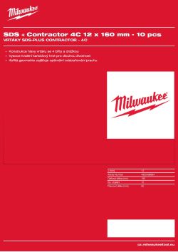 MILWAUKEE SDS-Plus Contractor - 4C 4932498894 A4 PDF