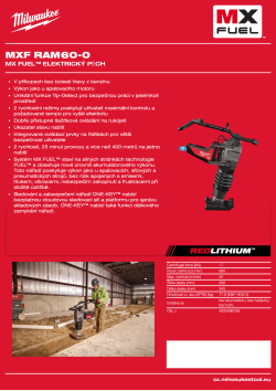 MILWAUKEE MX FUEL™ elektrický pěch 4933498158 A4 PDF
