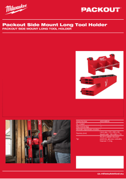 MILWAUKEE Boční držák dlouhého nářadí PACKOUT™ 4932498649 A4 PDF