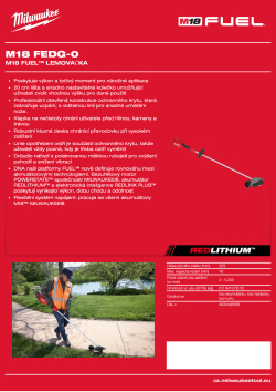 MILWAUKEE M18 FUEL™ lemovačka 4933493556 A4 PDF