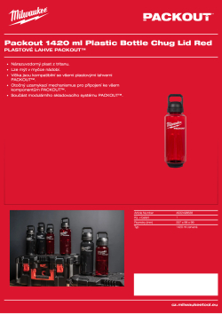 MILWAUKEE Plastová lahev PACKOUT™ 1420 ml červená 4932498638 A4 PDF