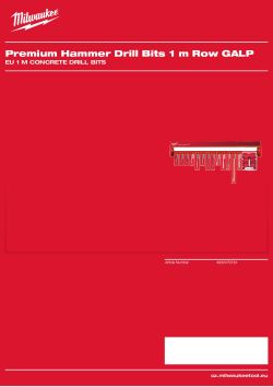 MILWAUKEE EU 1 m Concrete Drill Bits 4932479134 A4 PDF