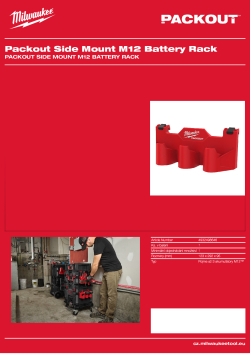 MILWAUKEE PACKOUT™ boční držák akumulátorů M12™ 4932498646 A4 PDF