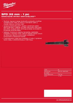 MILWAUKEE Selfeed Drill Bits 4932479481 A4 PDF