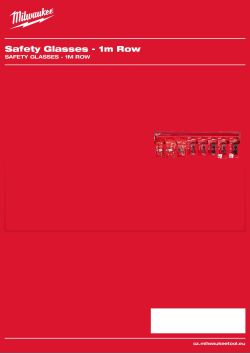 MILWAUKEE Ochranné brýle - 1m rám 4932478481 A4 PDF