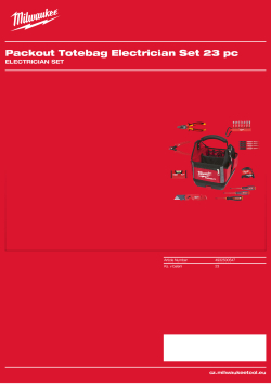 MILWAUKEE Electrician Set 4932500547 A4 PDF