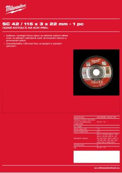 MILWAUKEE SC 42 / 115 4932451495 A4 PDF