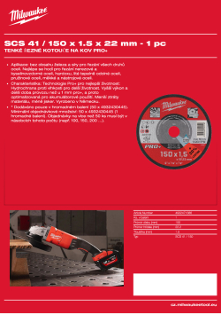 MILWAUKEE SCS 41 / 150 4932471386 A4 PDF