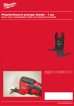 MILWAUKEE Nůž 5 v 1 na sádrokarton / sádrovláknité desky. Funkce: Přední hrana je zakřivená pro hladké řezy. 2. Na bocích čepele jsou propichovací hroty pro snadné zapíchnutí do sádrokartonu pro čistý začátek. 3. Boční čepel směřující dozadu nabízí možnos