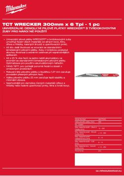 MILWAUKEE Multi-Material: Wrecker with carbide teeth 48475243 A4 PDF