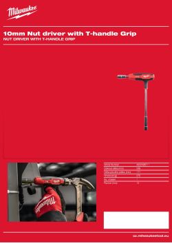 MILWAUKEE Trubkový šroubovák s T rukojetí 10 mm 4932498711 A4 PDF
