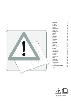 Návod k obsluze vč. bezpečnostních informací