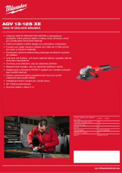 MILWAUKEE 1250 W úhlová bruska s odpružením AVS a posuvným spínačem 4933451218 A4 PDF