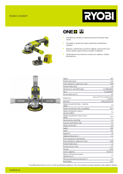 RYOBI R18AG  5133006887 A4 PDF